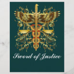 Theme Event  Law  Sword of Justice Personalized Flyer