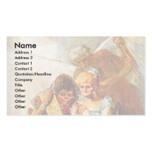 Then And Now By Francisco De Goya Business Card Templates