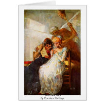 Then And Now By Francisco De Goya Cards