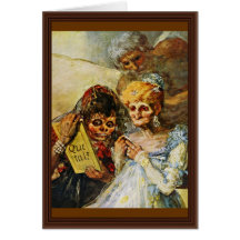 Then And Now Details By Francisco De Goya Card