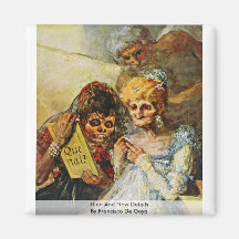 Then And Now Details By Francisco De Goya Magnets