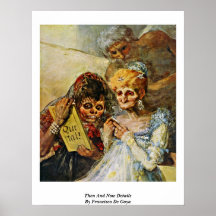Then And Now Details By Francisco De Goya Poster