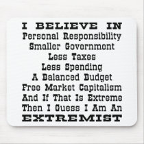 Then I Am An Extremist Mouse Pad