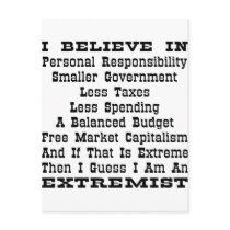 Then I Am An Extremist Post Card