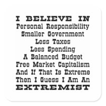 Then I Am An Extremist Sticker