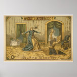 Then Let it be the Kiss of Death' Vintage Theatre Poster