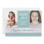 Then & Now Jewelled Photo Graduation Announcement