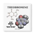 Theobromine (Chemical Molcule) Active Ingredient Magnets