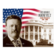 Theodore Roosevelt -  26th President of the U.S. Postcard