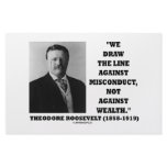 Theodore Roosevelt Against Misconduct Not Wealth Personalized Stationery