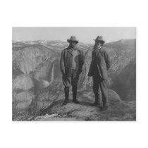 Theodore Roosevelt and John Muir on Glacier Point Post Card