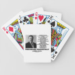 Theodore Roosevelt Dare Mighty Things Quote Bicycle Poker Deck