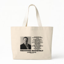 Theodore Roosevelt Dare Mighty Things Triumphs Tote Bags