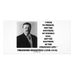 Theodore Roosevelt Doctrine Strenuous Life Photo Cards