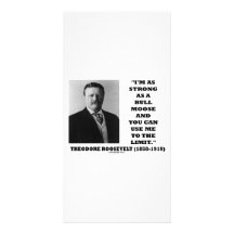Theodore Roosevelt I'm As Strong As A Bull Moose Photo Card