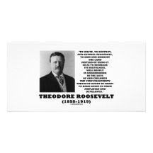 Theodore Roosevelt Waste Destroy Natural Resources Customized Photo Card