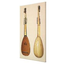 Theorbo, made by Giovanni Krebar, Padua, 1629, fro canvas prints