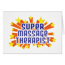 Thérapeute superbe de massage cartes de vœux
