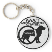 THERAPY DOG ANIMAL ASSISTED ACTIVITIES KEYCHAINS
