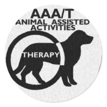 THERAPY DOG ANIMAL ASSISTED ACTIVITIES STICKERS