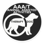 THERAPY DOG ANIMAL ASSISTED ACTIVITIES stickers