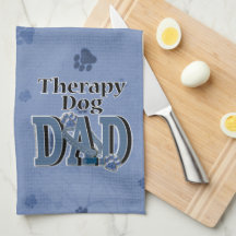 Therapy Dog DAD Hand Towels