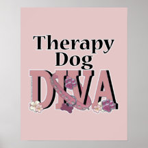 Therapy Dog DIVA Posters