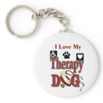 Therapy Dog Owners Gifts Keychains
