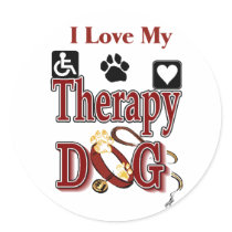 Therapy Dog Owners Gifts Stickers
