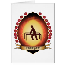 Therapy Mandorla Greeting Cards
