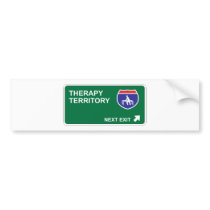 Therapy Next Exit Bumper Sticker