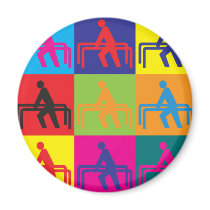 Therapy Pop Art Refrigerator Magnet