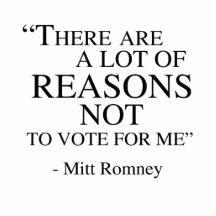 There are a lot of reasons not to vote for me photo sculptures