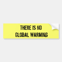 There Is NO Global Warming Bumper Stickers