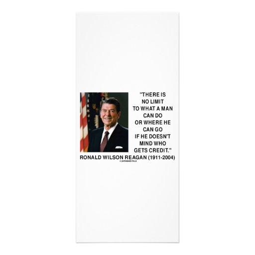There Is No Limit To What A Man Can Do Quote Custom Rack Card