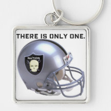 THERE IS ONLY ONE - NATION - FOOTBALL HELMET PRINT KEY CHAINS