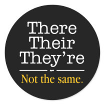 There, Their and They're. Sticker