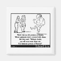 There was an old person of Barnes Fridge Magnet