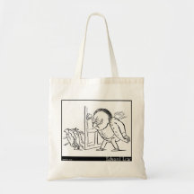 There was an old person of Down Tote Bags