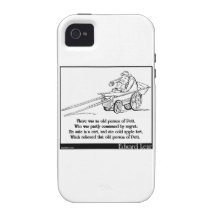There was an old person of Pett Vibe iPhone 4 Cover