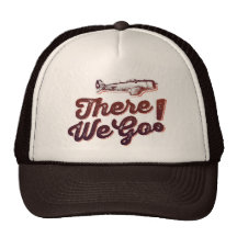 There We Go! Retro Fighter Plane - Trendium Retro Trucker Hats