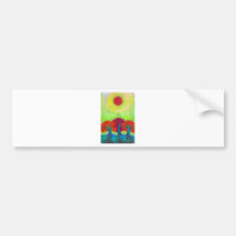 Theree Sun Bumper Sticker