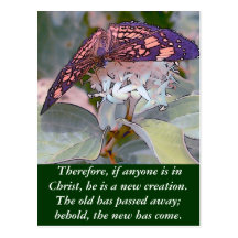 Therefore, if anyone is in Christ... Postcard