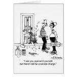 There'll still be a Service Charge Greeting Card