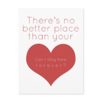 There's no better place than your heart (Red) Post Card