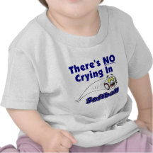 There's No Crying In Softball Tee Shirt