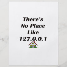 Theres No Place like blk with house Custom Flyer