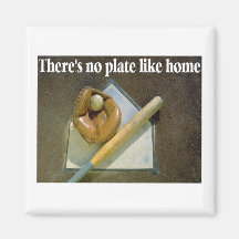 Theres No PLATE Like Home Fridge Magnets