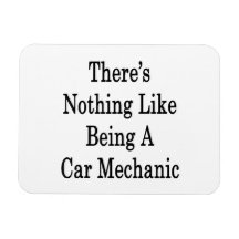 There's Nothing Like Being A Car Mechanic Vinyl Magnets