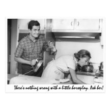 "There's nothing wrong with a little horseplay." Post Cards